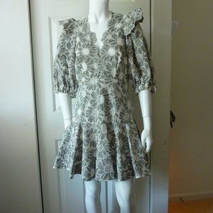 Sandro Audrey Embroidered Cotton Lace 